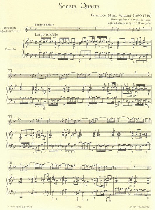 Veracini, FM :: 12 Sonaten II [12 Sonatas Op. 1 Vol. 2]