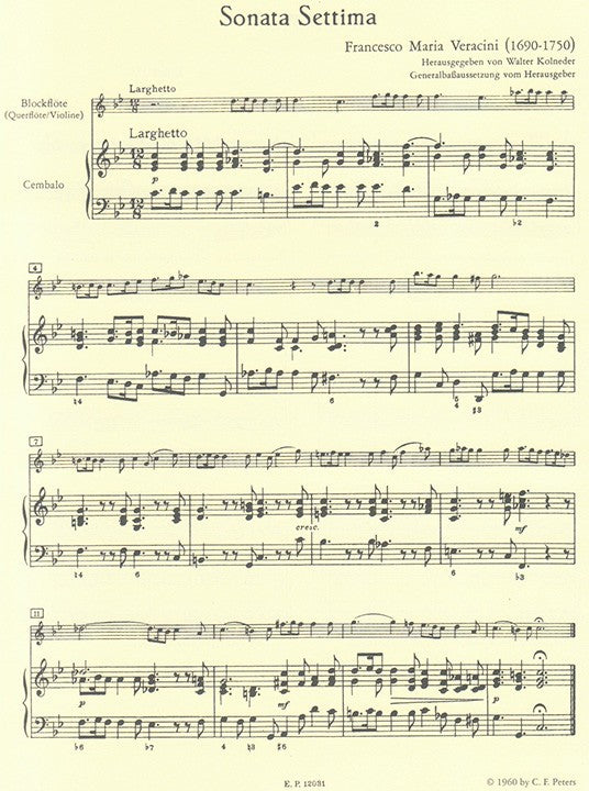 Veracini, FM :: 12 Sonaten III [12 Sonatas Op. 1 Vol. 3]