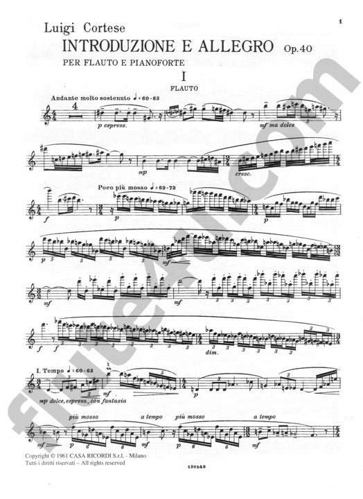 Cortese, L :: Introduzione e Allegro op. 40 [Introduction and Allegro op. 40]