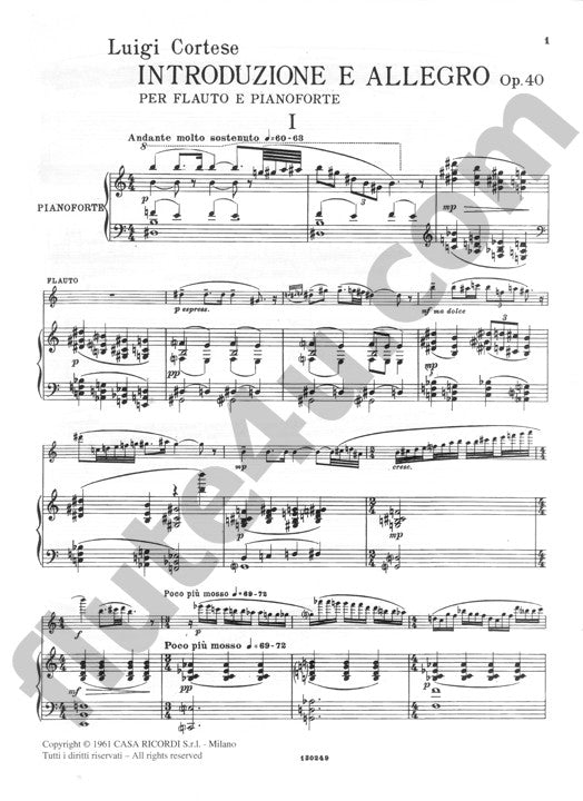 Cortese, L :: Introduzione e Allegro op. 40 [Introduction and Allegro op. 40]