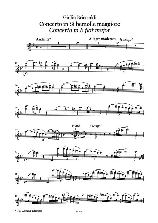 Briccialdi, G :: Concerto in Si bemolle maggiore [Concerto in B flat major]