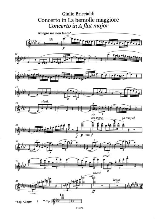 Briccialdi, G :: Concerto in La bemolle maggiore [Concerto in A flat major]