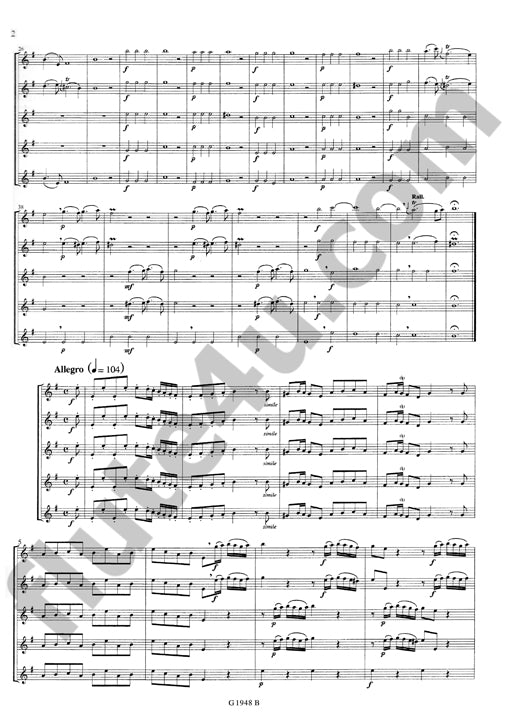 Boismortier, JB :: Concerto No. 6 op. 15