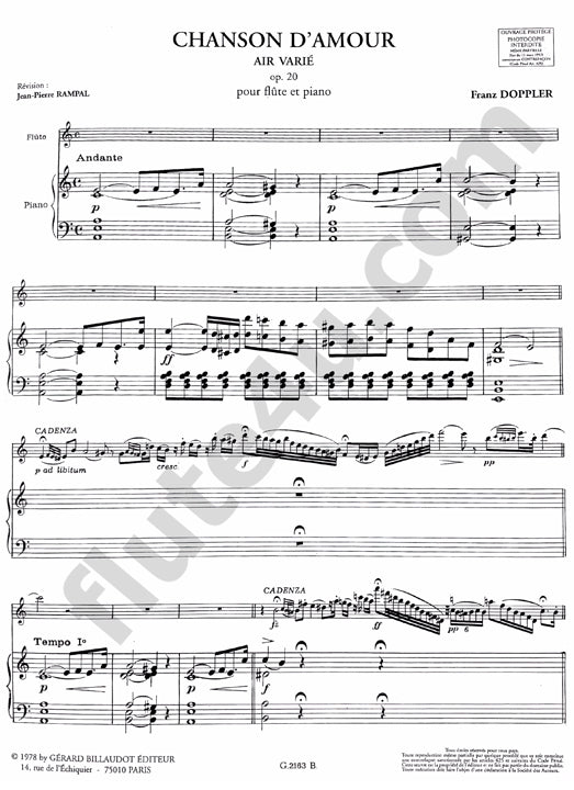 Doppler, F :: Chanson D'Amour op. 20