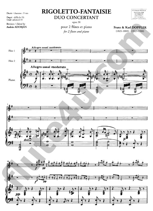 Doppler, F; Doppler, K :: Rigoletto-Fantaisie op.38 [Rigoletto Fantasy op. 38]
