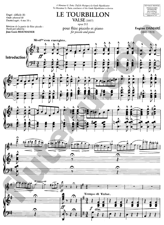 Damare, E :: Le Tourbillon op. 212