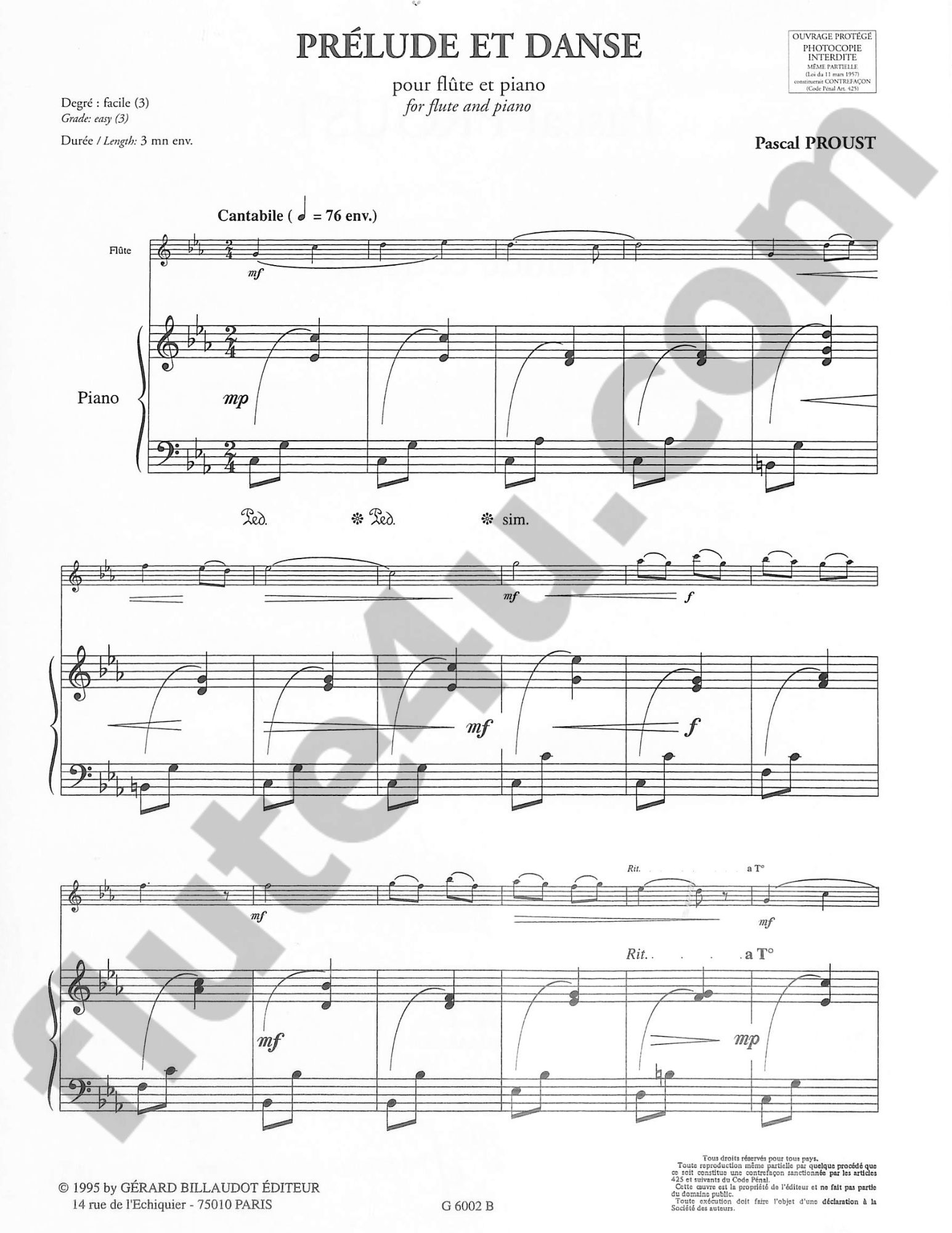 Proust, P :: Prelude et danse
