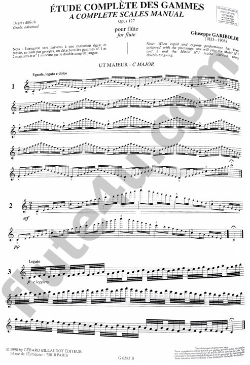 Gariboldi, G :: Etude Complete des Gammes op. 127 [Complete Scales Manual op. 127]