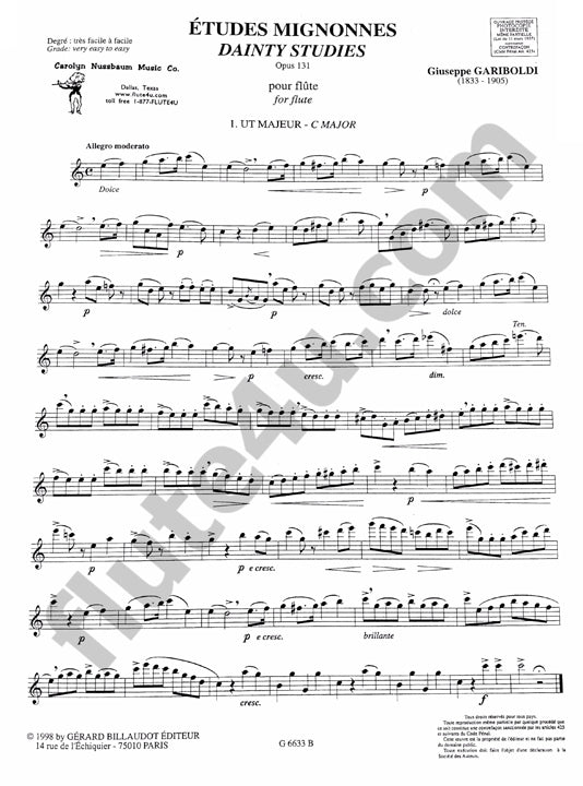 Gariboldi, G :: Etudes Mignonnes op. 131 [Dainty Studies op. 131]