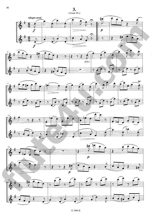 Kuhlau, F :: Trois Duos Concertants op. 10 [Three Concertante Duos op. 10]