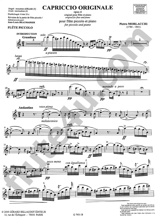Morlacchi, P :: Capriccio Originale op. 4