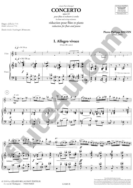 Bauzin, PP :: Concerto opus 22