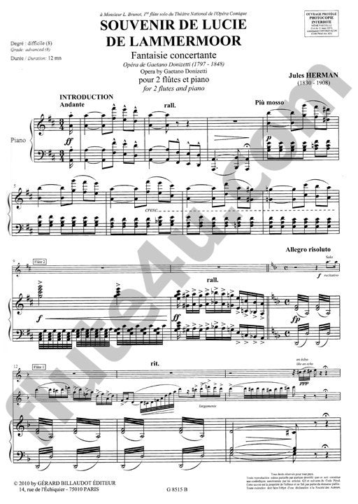 Herman, J :: Souvenir de Lucie de Lammermoor