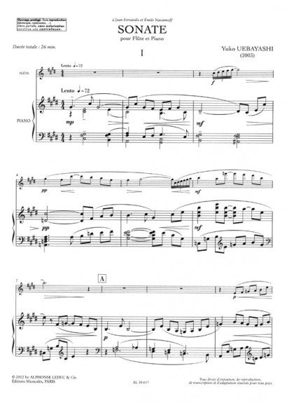 Uebayashi, Y :: Sonate