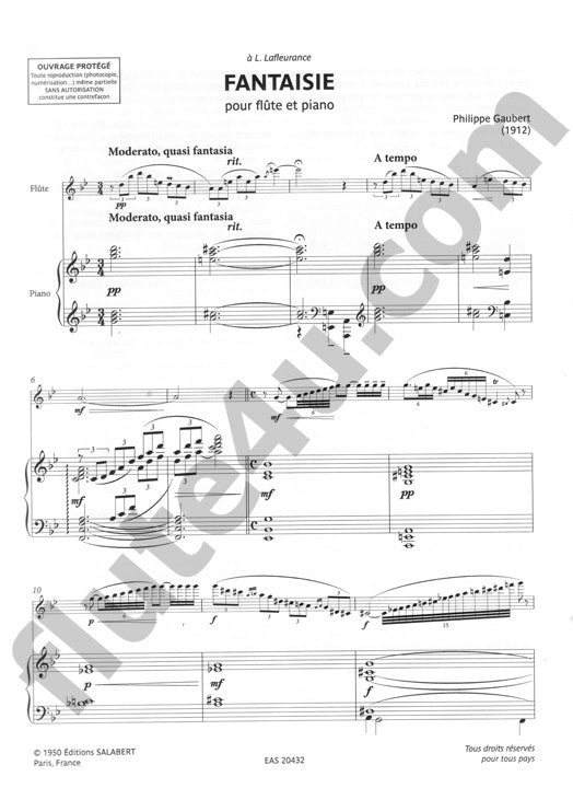 Gaubert, P :: Fantaisie