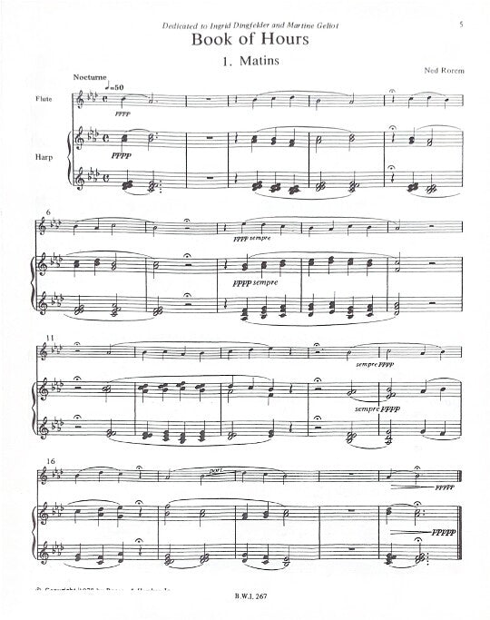 Rorem, N :: Book of Hours