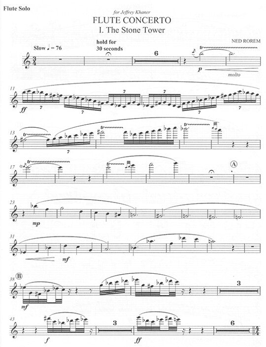 Rorem, N :: Flute Concerto