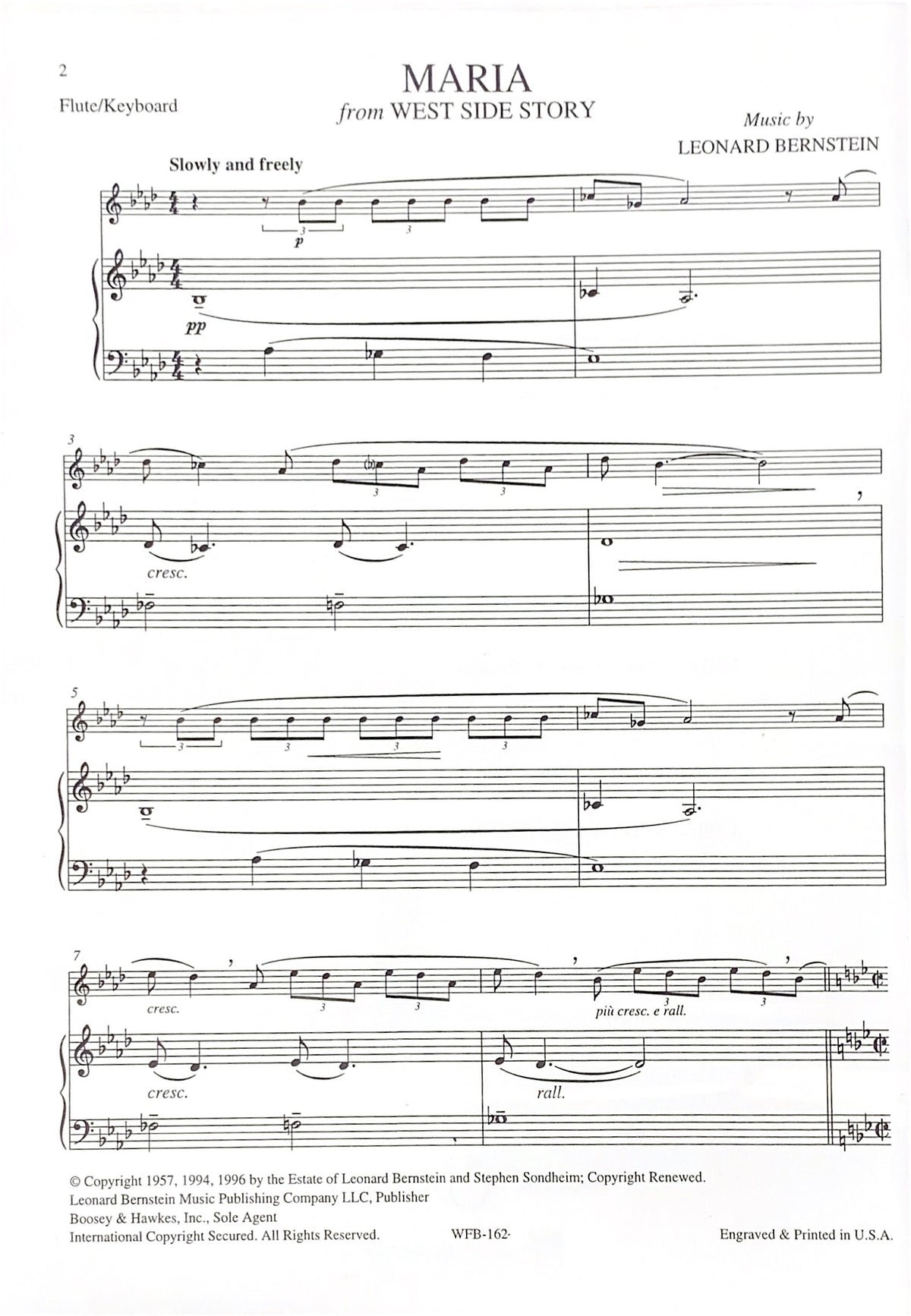 Bernstein, L :: Bernstein for Flute