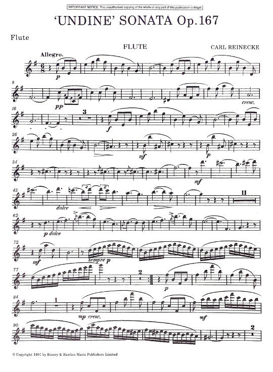 Reinecke, C :: Undine Sonata op. 167