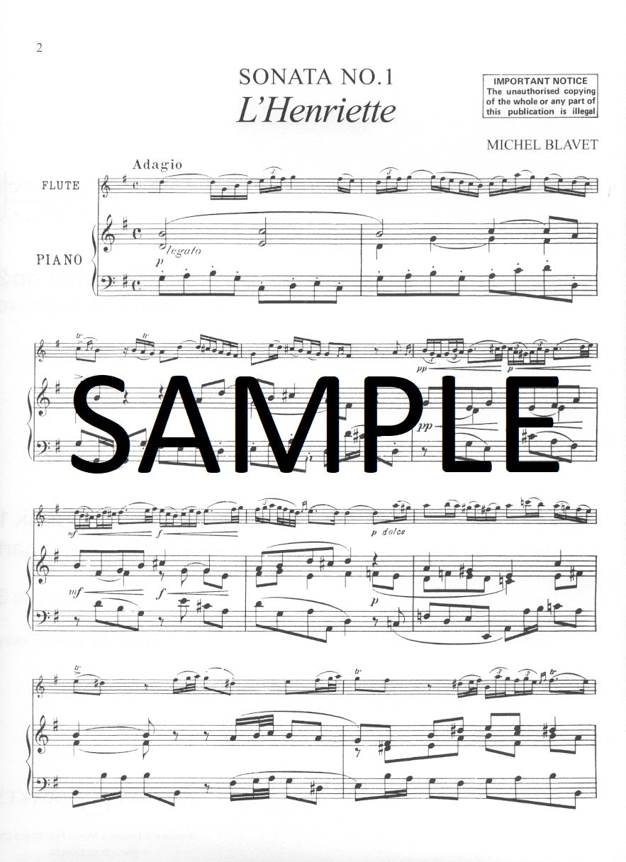 Blavet, M :: Six Sonatas, op. 2 - Book 1: Sonatas 1-3