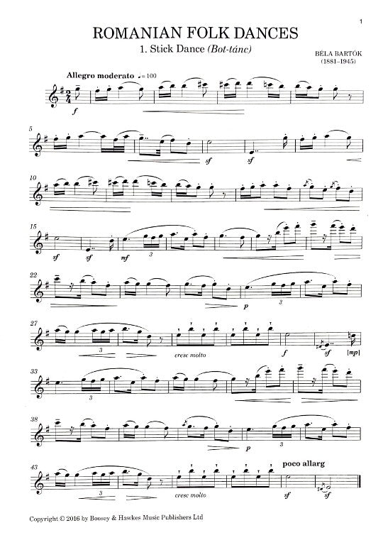 Bartok, B :: Romanian Folk Dances