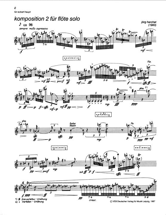 Various :: Zeitgenossische Musik fur Flote solo [Contemporary Music for Solo Flute]