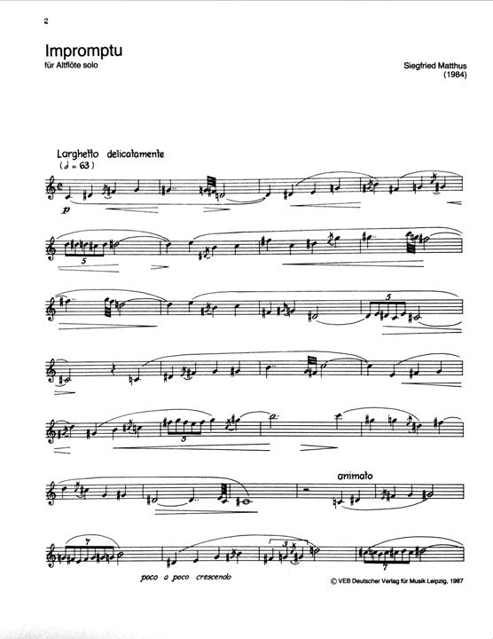 Various :: Zeitgenossische Musik fur Flote solo [Contemporary Music for Solo Flute]