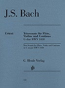 Bach, JS :: Triosonate fur Flote, Violine und Continuo G-Dur BWV 1038 [Trio Sonata for Flute, Violin and Continuo G-Dur BWV 1038]