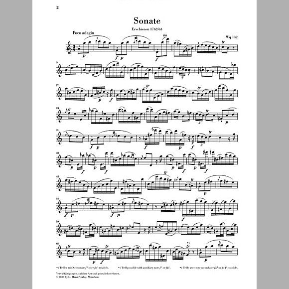 Bach, CPE :: Sonate a-moll Wq 132 [Sonata in a minor Wq 132]