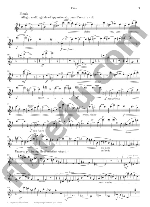 Reinecke, C :: Undine Sonata fur Kalvier und Flote Opus 167 [Sonata for Piano and Flute op. 167]