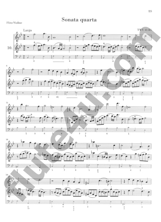 Telemann, GP :: Methodische Sonaten fur Flote oder Violine und Continuo - Band 2 [Methodical Sonatas for Flute or Violin and Continuo - Volume 2]