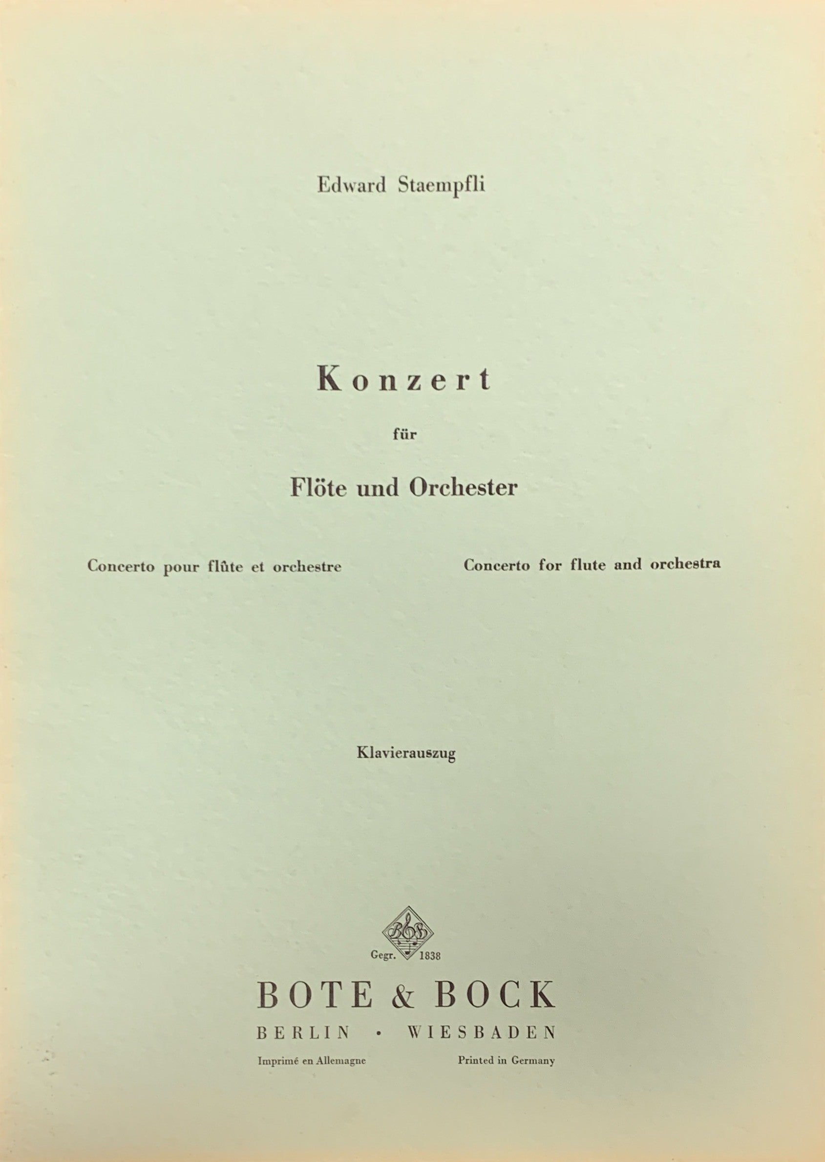 Staempfli, E :: Konzert [Concerto]