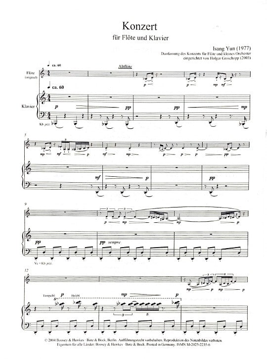 Yun, I :: Konzert [Concerto]