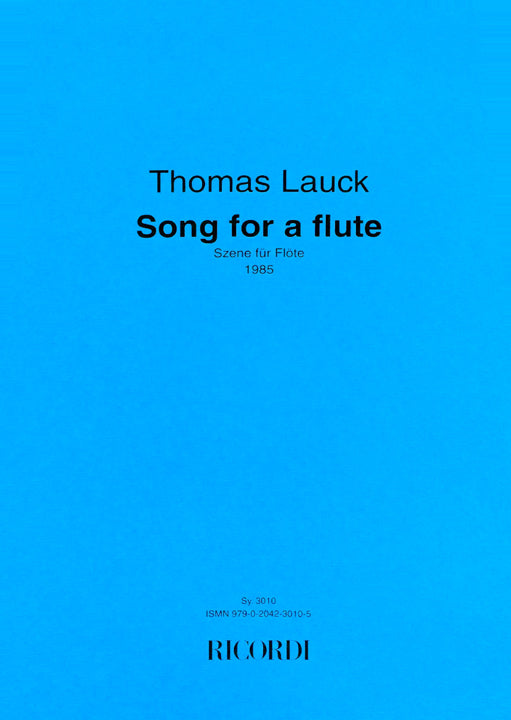 Lauck, T :: Song for a flute (Szene fur Flote)