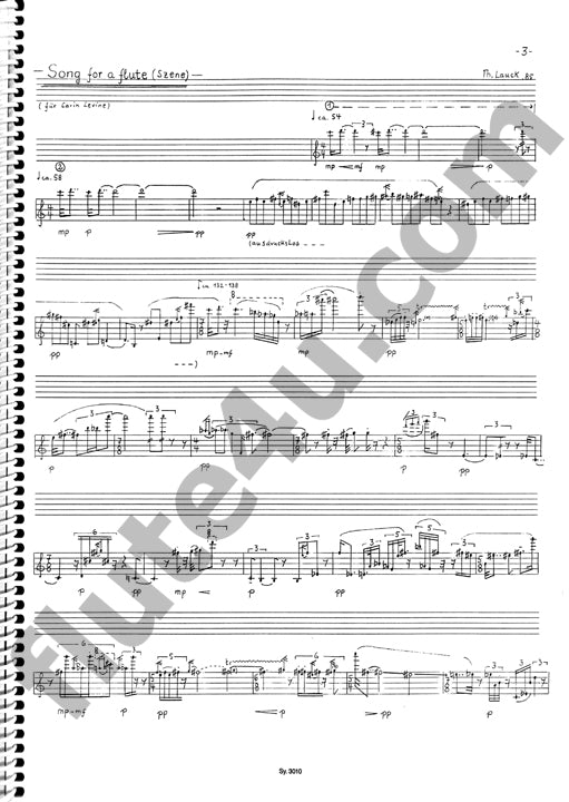 Lauck, T :: Song for a flute (Szene fur Flote)