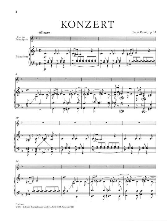 Danzi, F :: Konzert [Concerto] Nr. 2 Op. 31