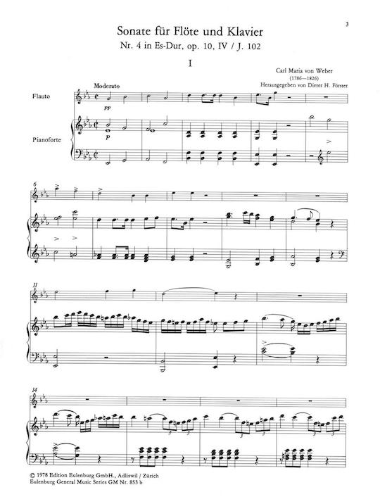Weber, CM :: Sechs Sonaten [Six Sonatas] op. 10 - Volume II: 4-6