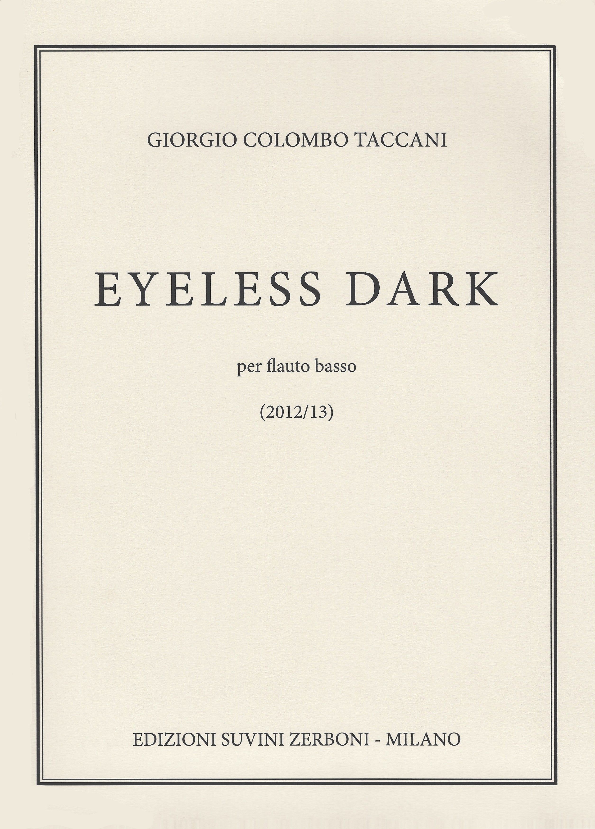 Taccani, GC :: Eyeless Dark