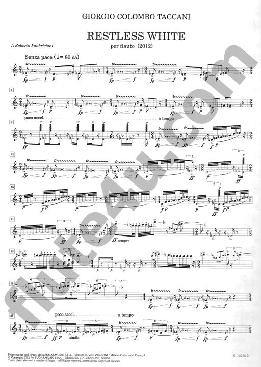 Taccani, GC :: Restless White