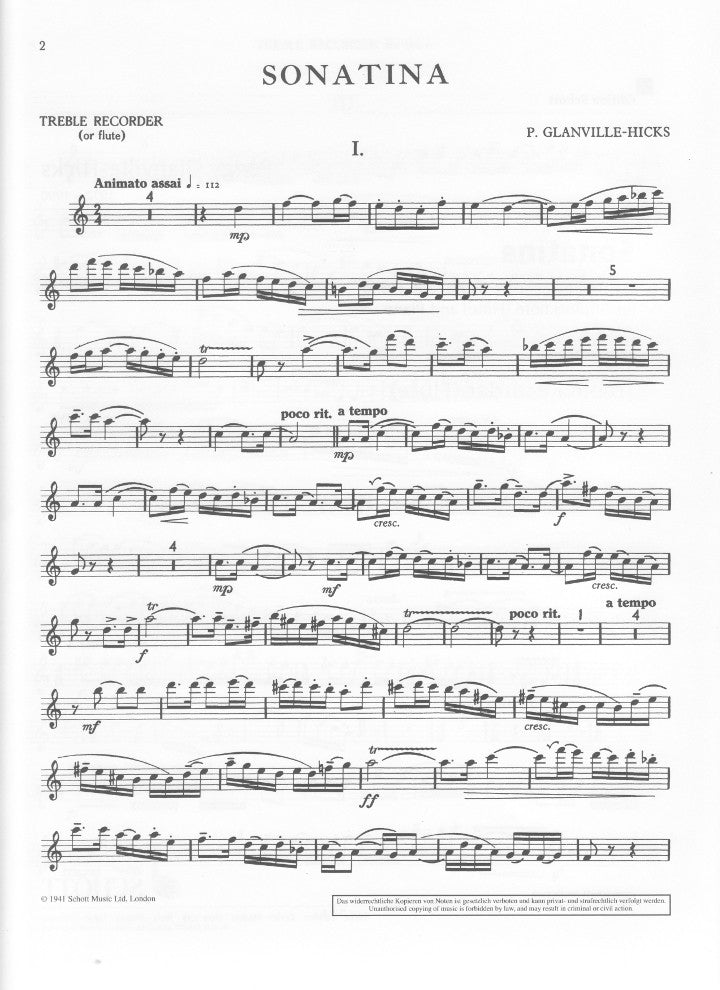 Glanville-Hicks, P :: Sonatina