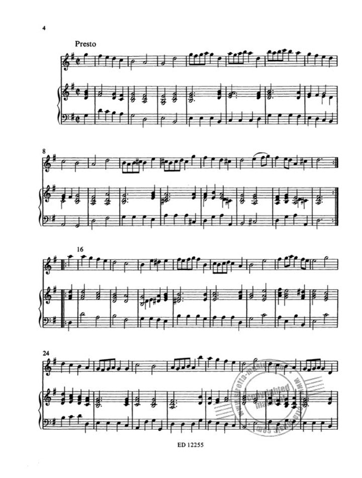 Handel, GF :: Suite in G from 'The Water Music'