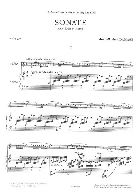 Damase, J-M :: Sonate [Sonata]