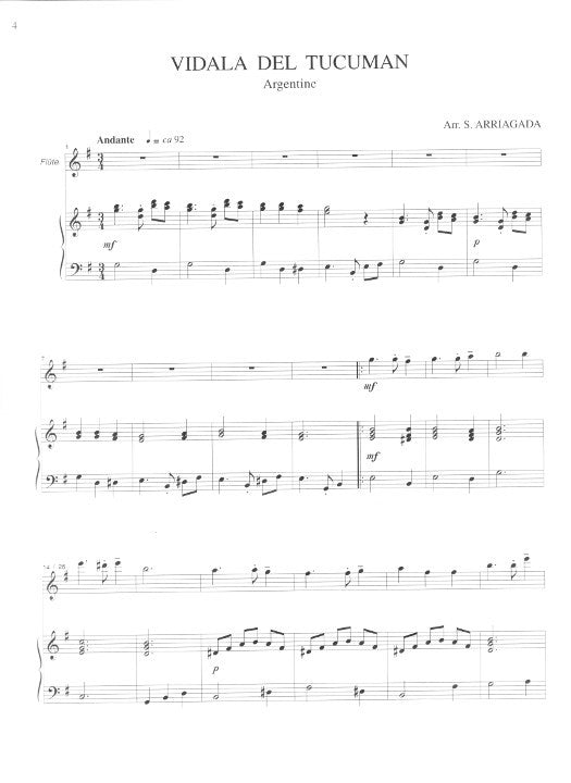 Arriagada, S :: Chants et Danses d'Amerique du Sud [Tunes and Dances from South America]