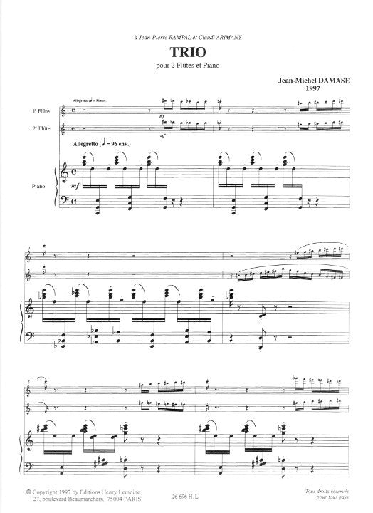 Damase, J-M :: Trio