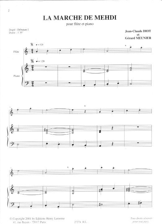 Diot, J-C; Meunier, G :: La Marche de Mehdi