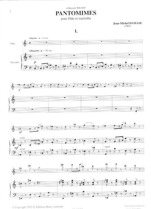 Damase, J-M :: Pantomimes