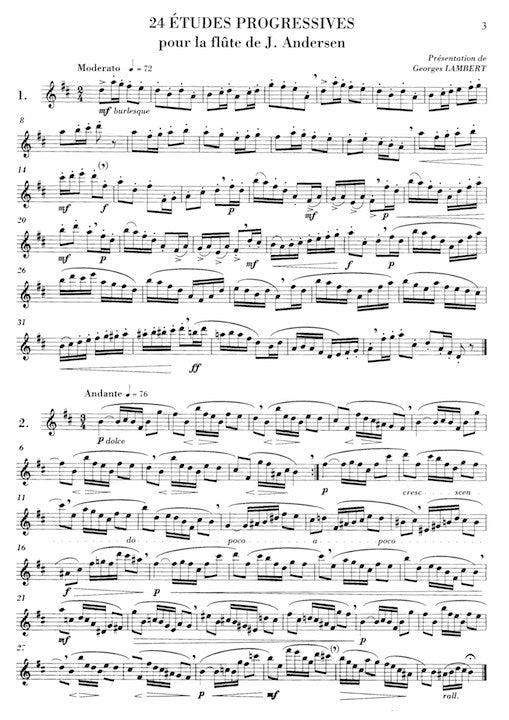 Andersen, J :: 24 etudes progressives [24 progressive etudes]