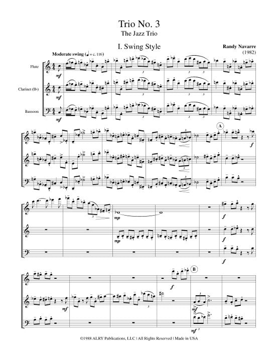 Navarre, R :: Trio No. 3 (The Jazz Trio)