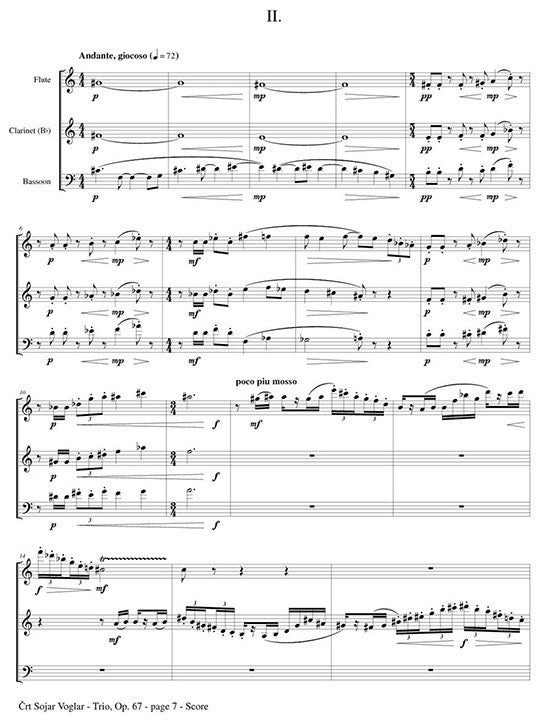 Voglar, C :: Trio, Op. 67