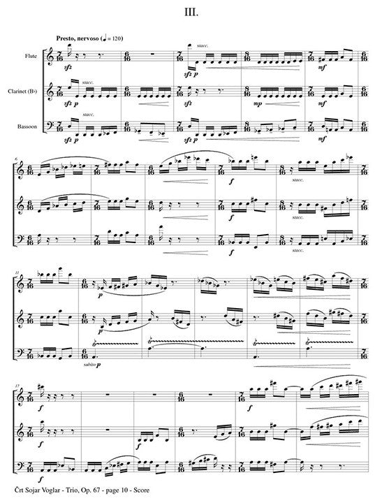 Voglar, C :: Trio, Op. 67